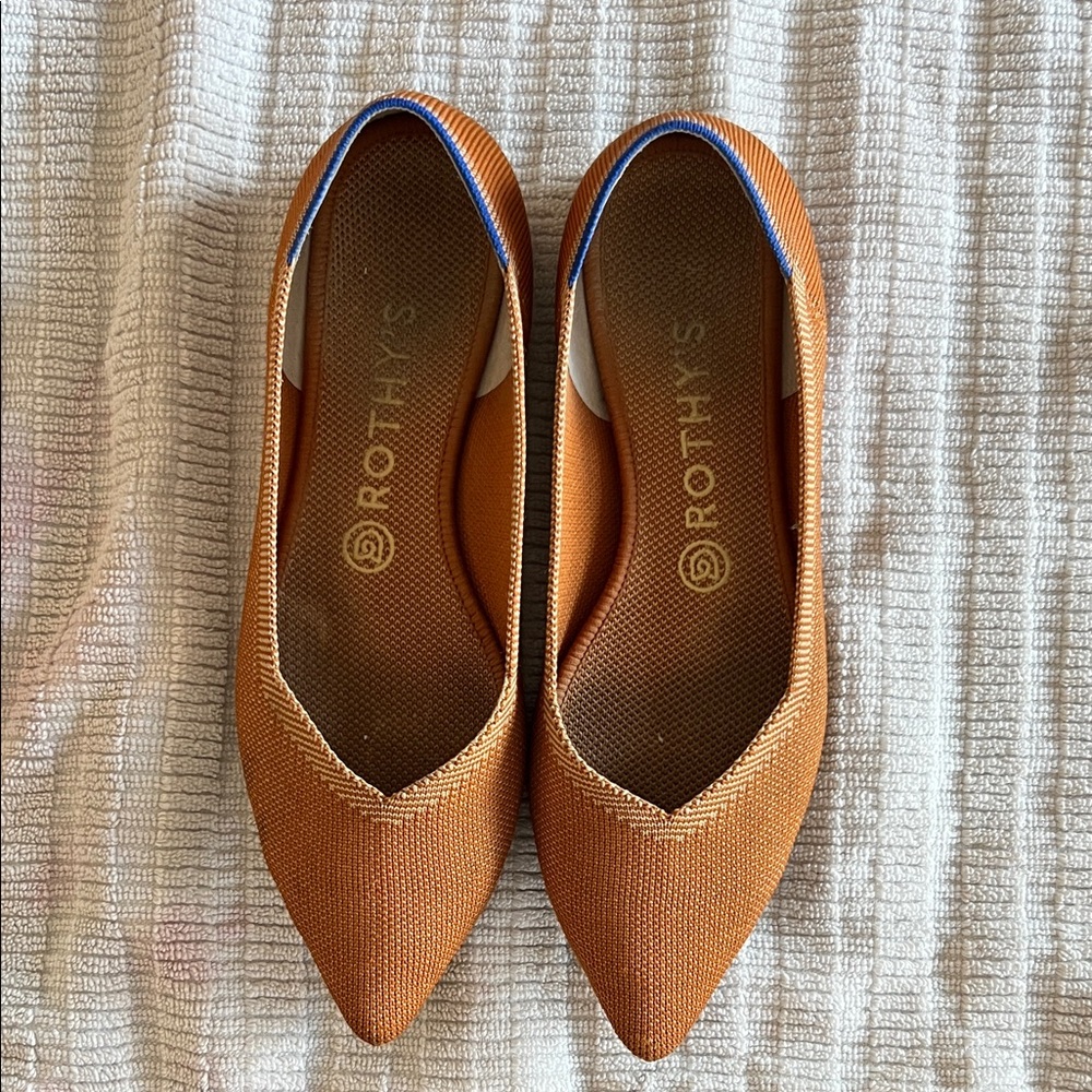 Rothy's cognac Pointed Flats